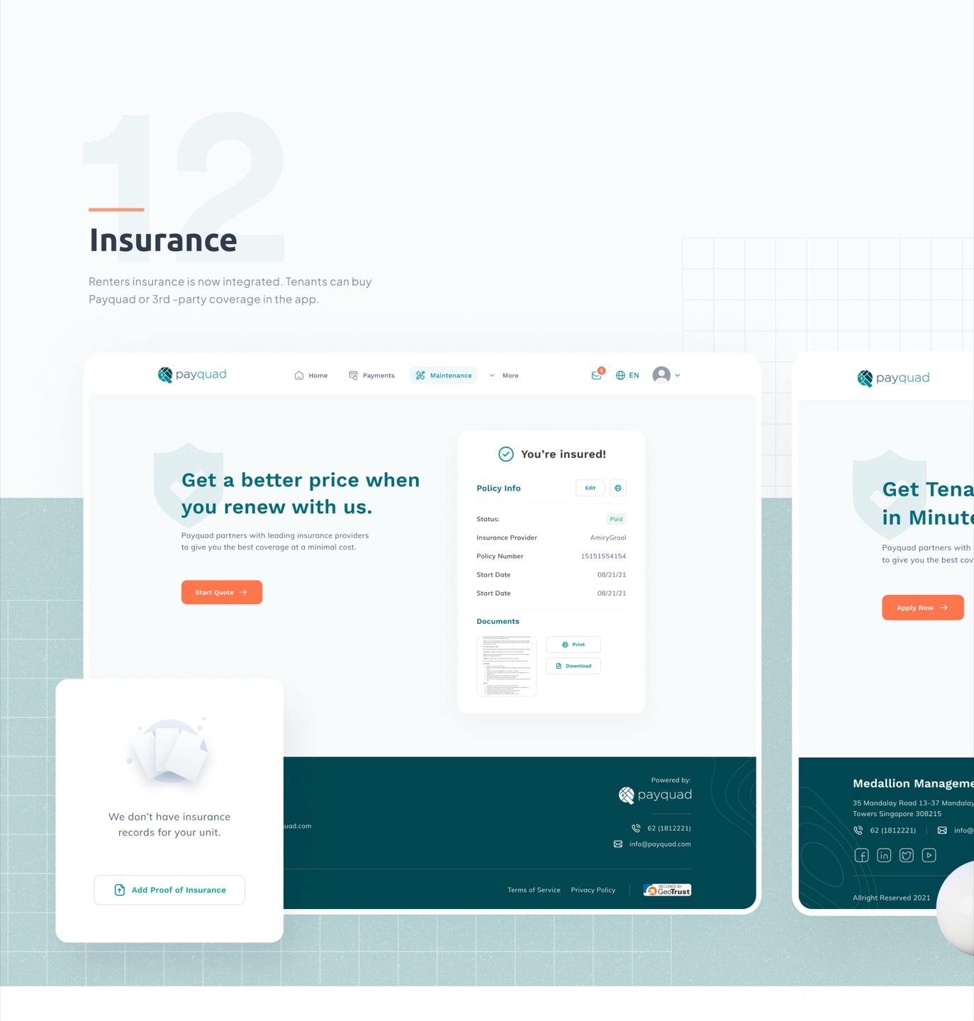 PayQuad: Insurance
