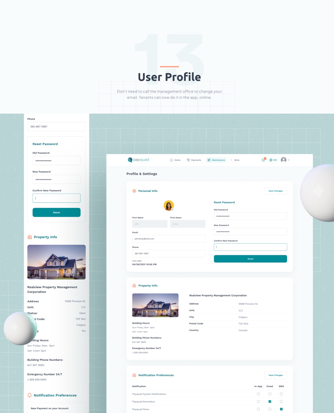PayQuad: User profile