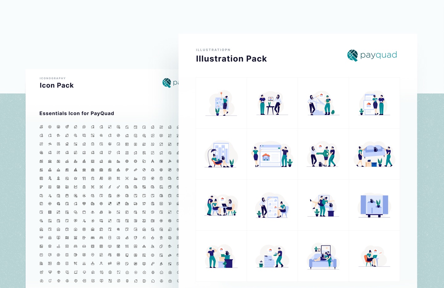 PayQuad: Illustration and icon