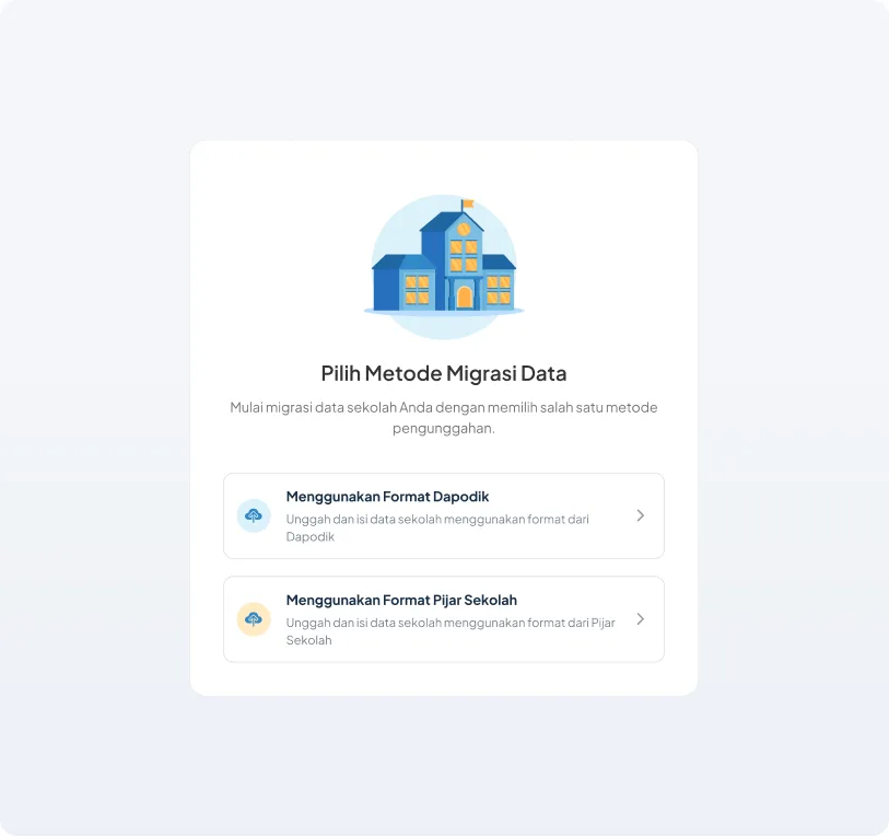 Step 2: Select data migration method